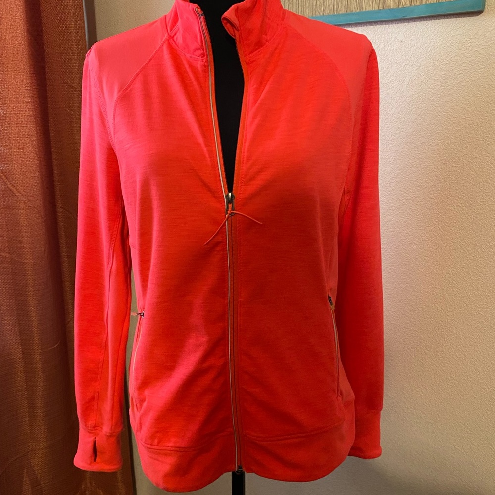 Woman TANGERINE ACTIVE RUNNING Full zip Hoodie Sz. L